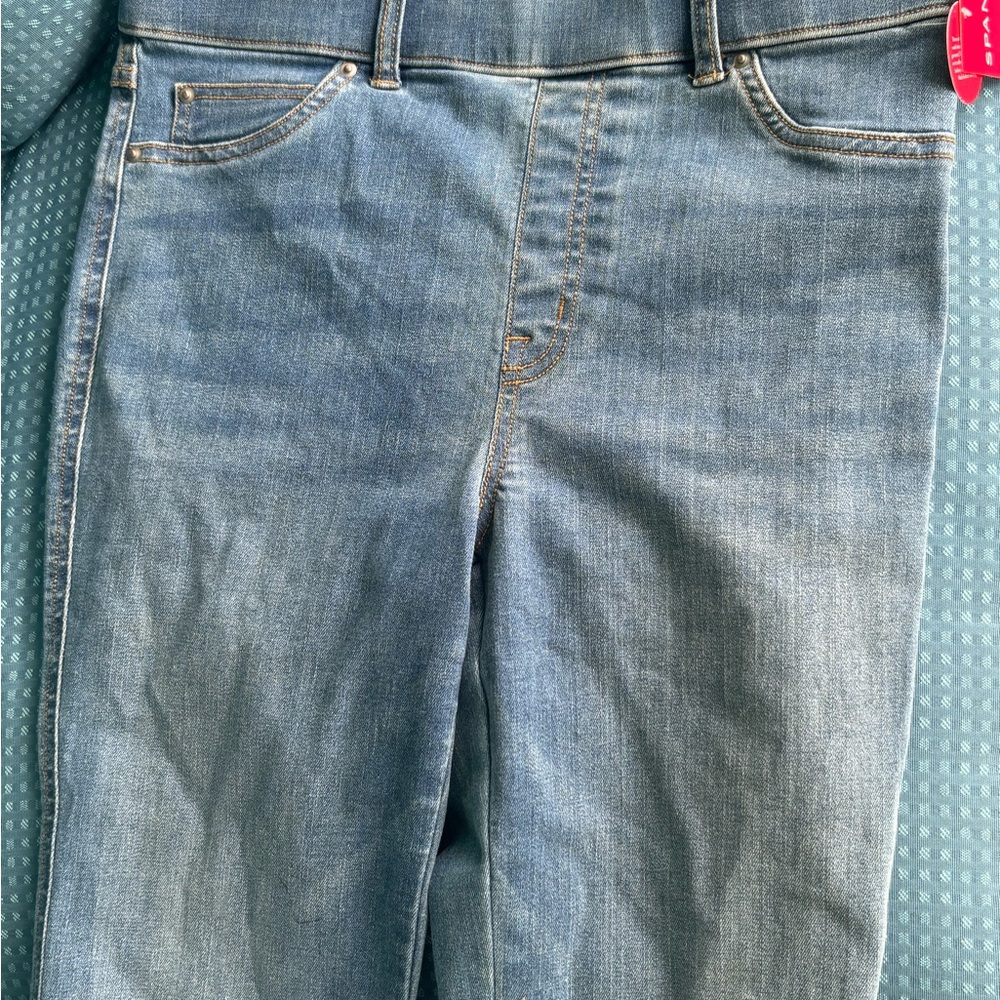 SPANX Women's High-Rise Medium Wash Blue Jeans